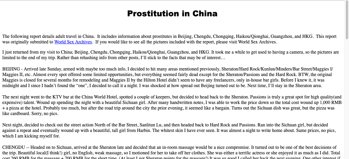 Prostitution in China